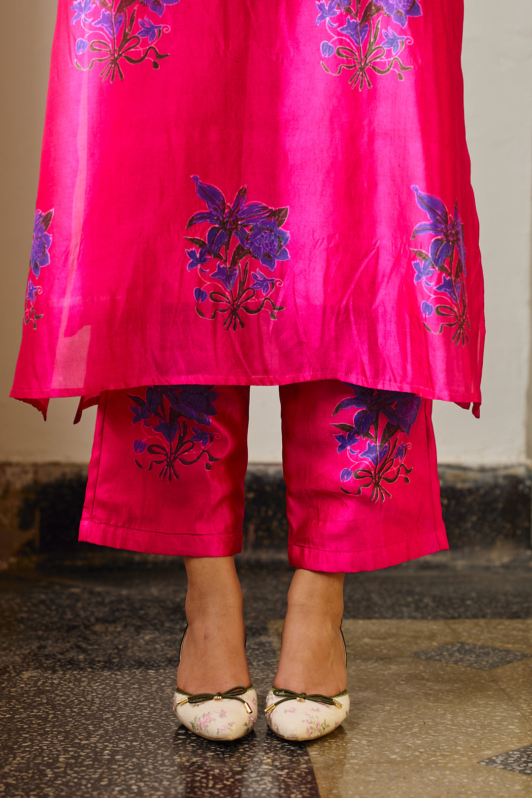 ELIN FUCHSIA SILK CO-ORD