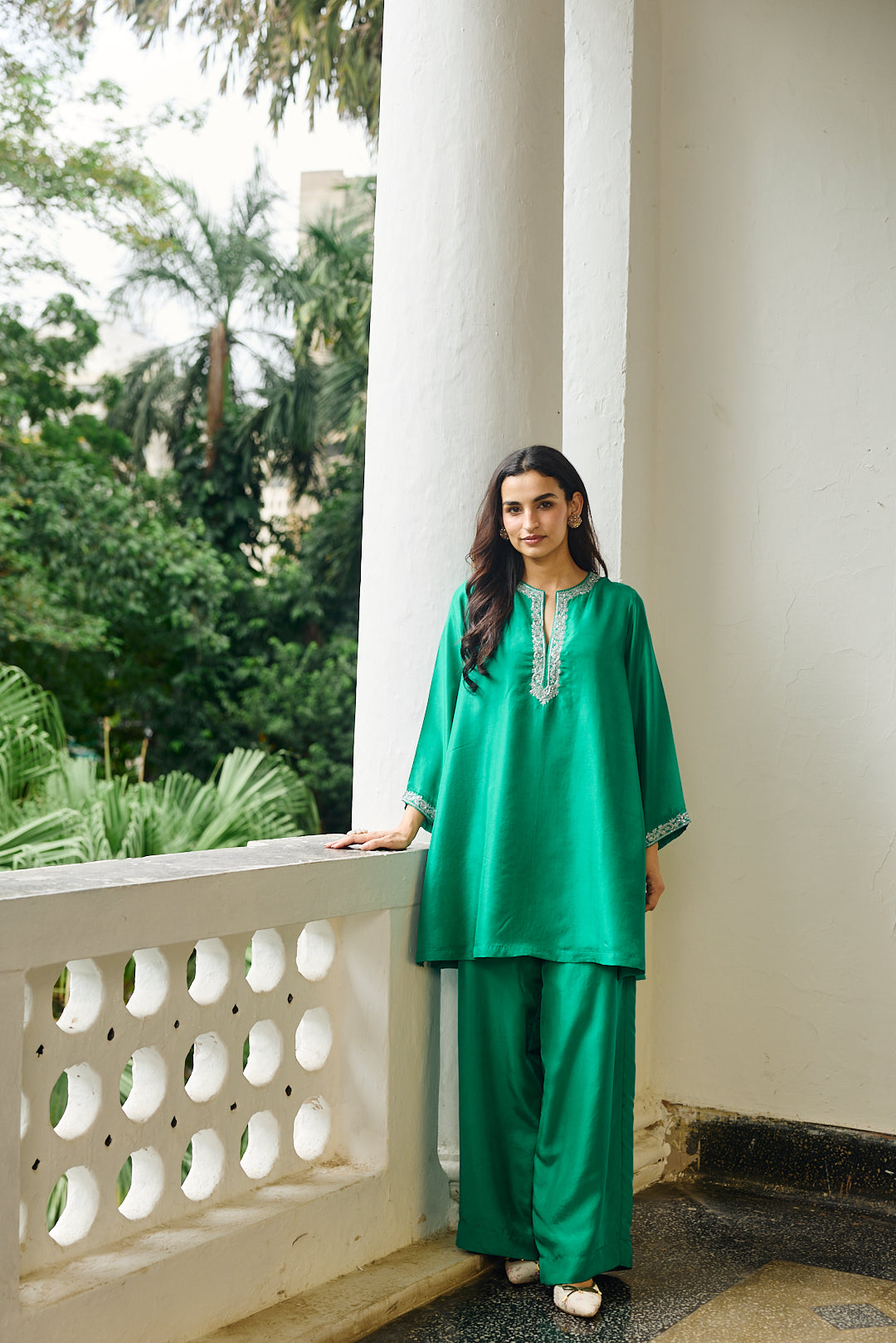 CHIARA SILK CO-ORD JADE