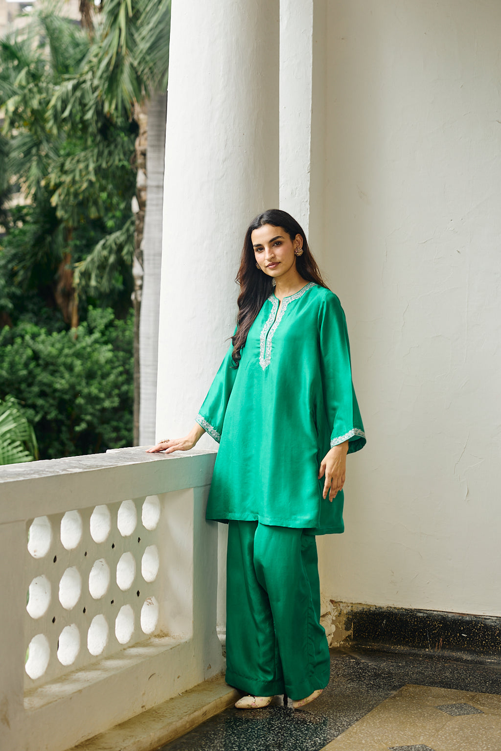 CHIARA SILK CO-ORD JADE