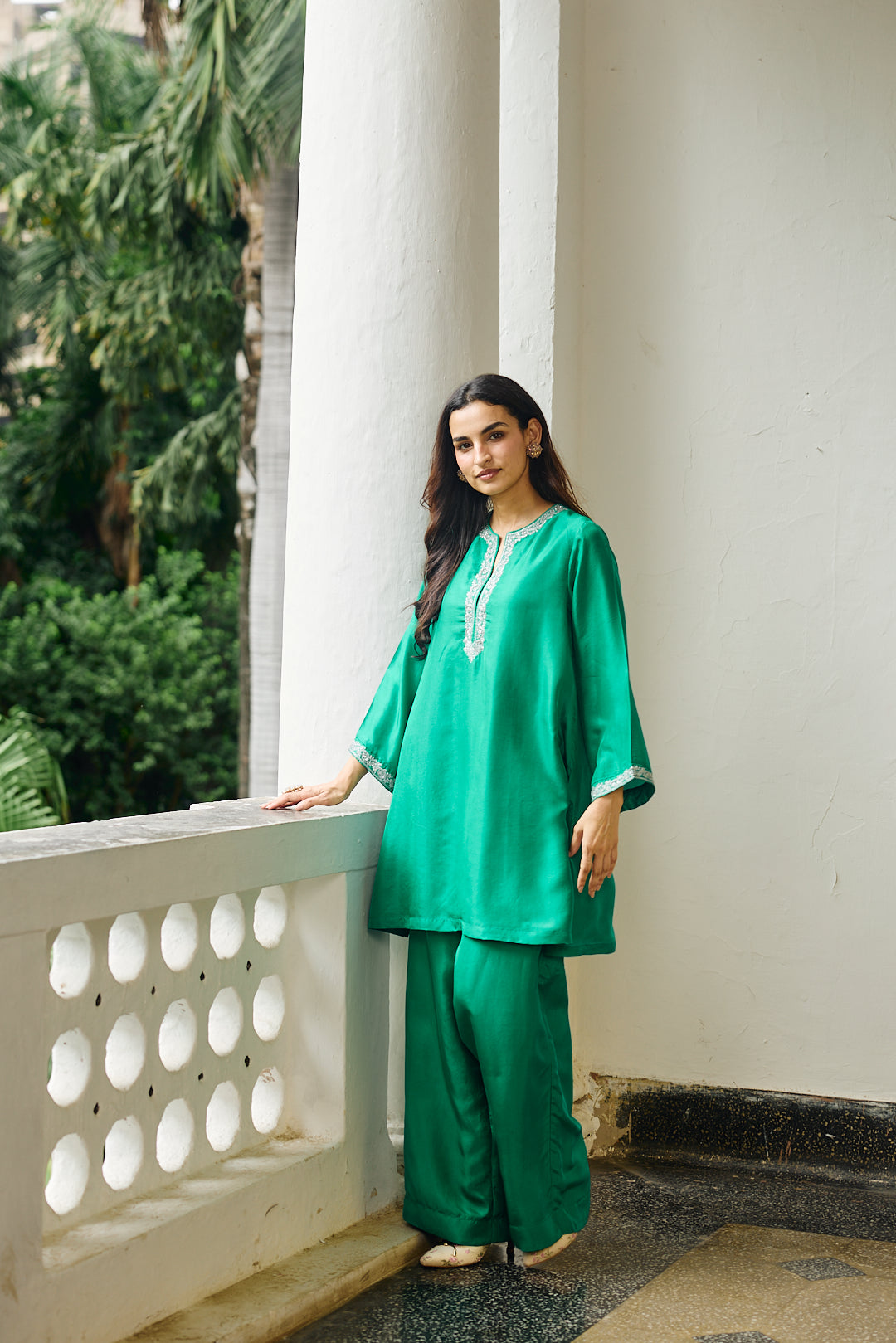 CHIARA SILK CO-ORD JADE