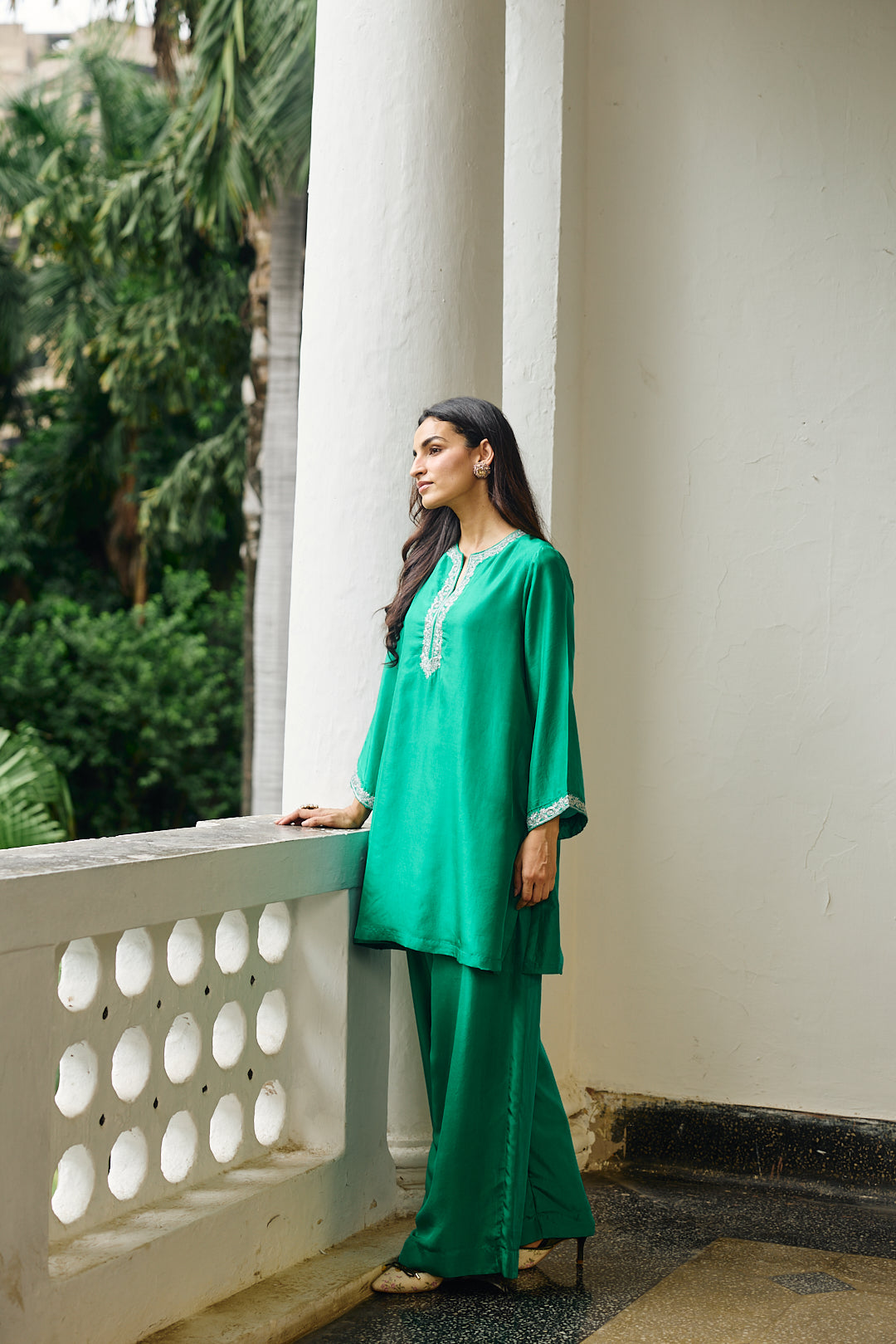 CHIARA SILK CO-ORD JADE