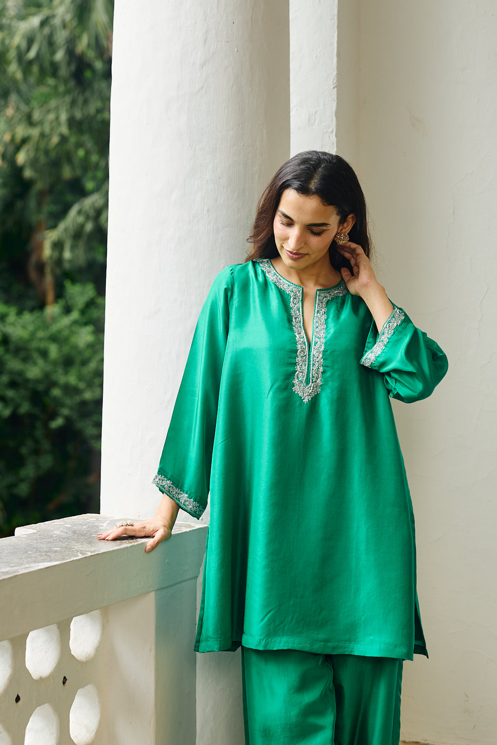 CHIARA SILK CO-ORD JADE