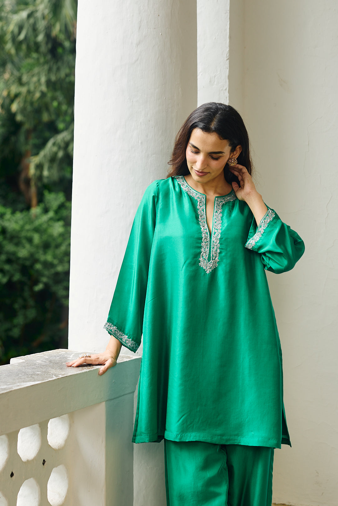 CHIARA SILK CO-ORD JADE