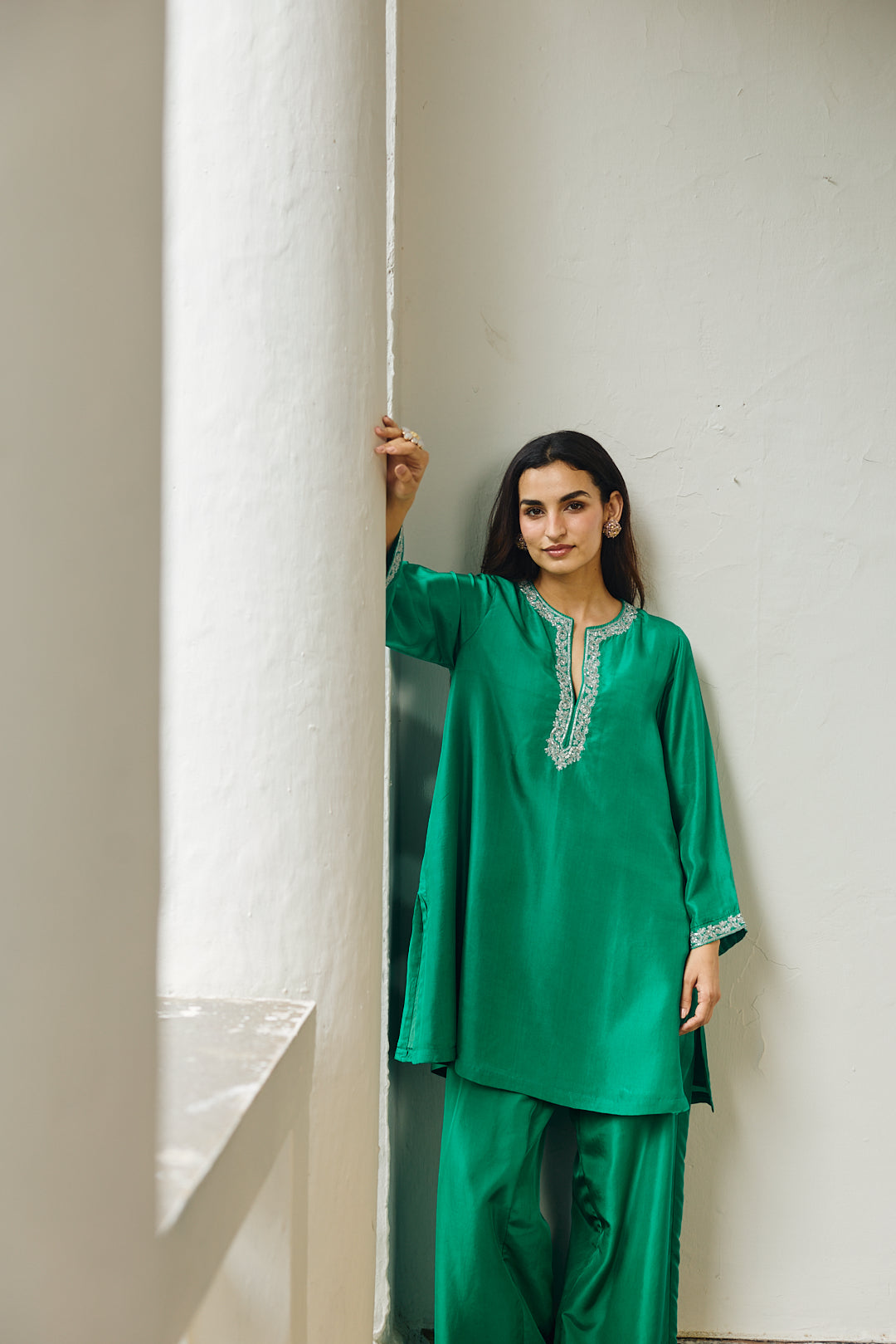 CHIARA SILK CO-ORD JADE