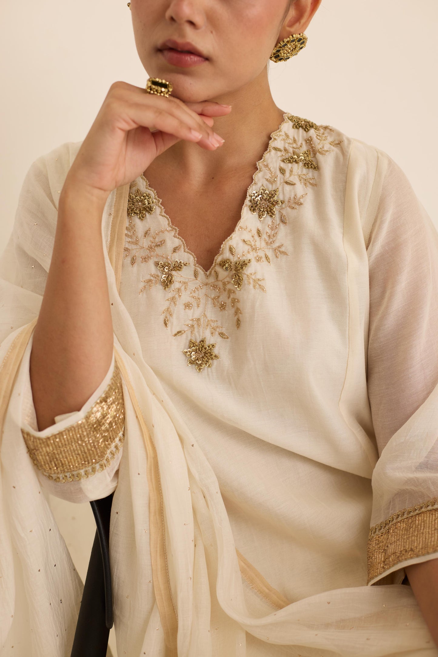 Pearl Mukaish Set
