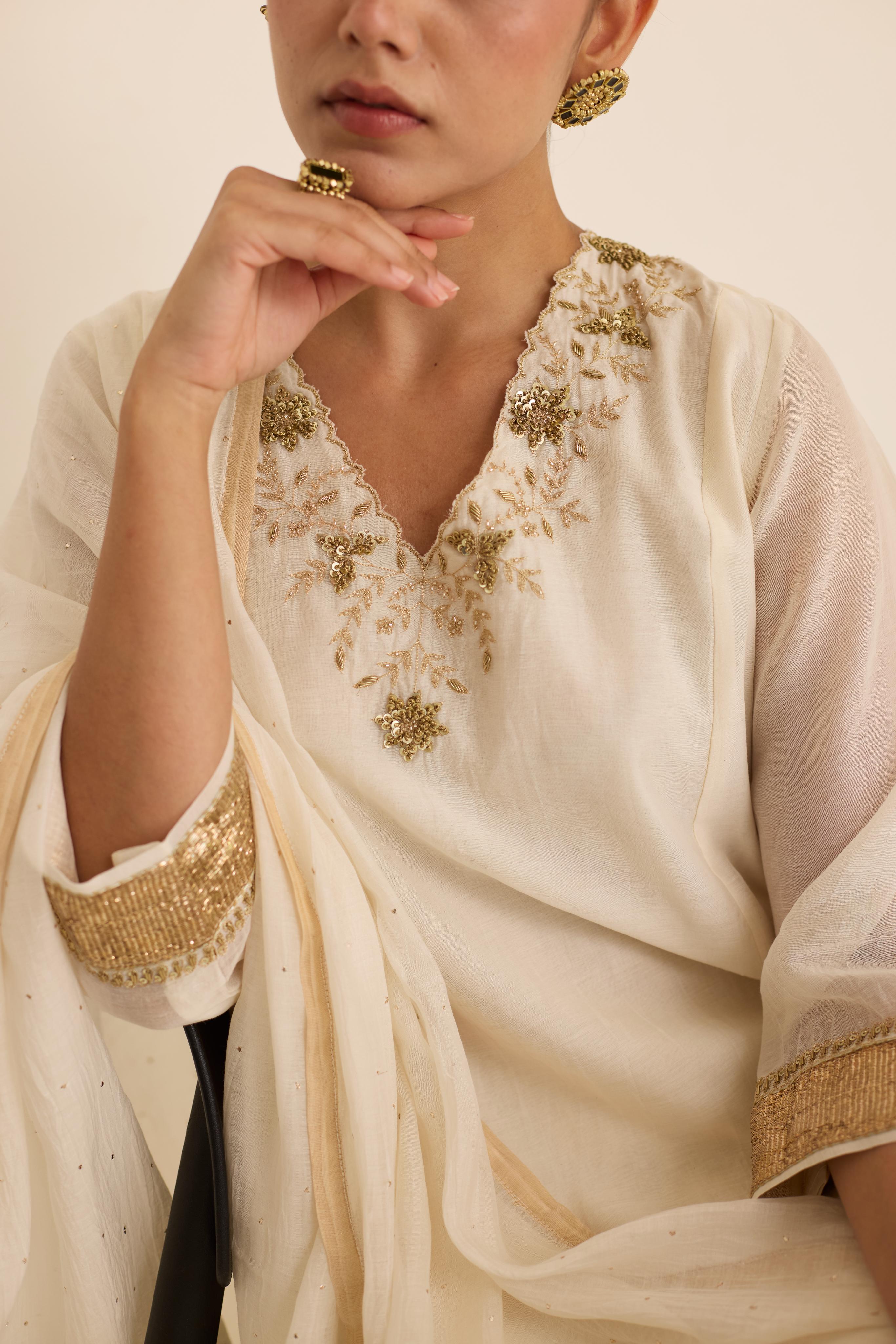 Pearl Mukaish Set