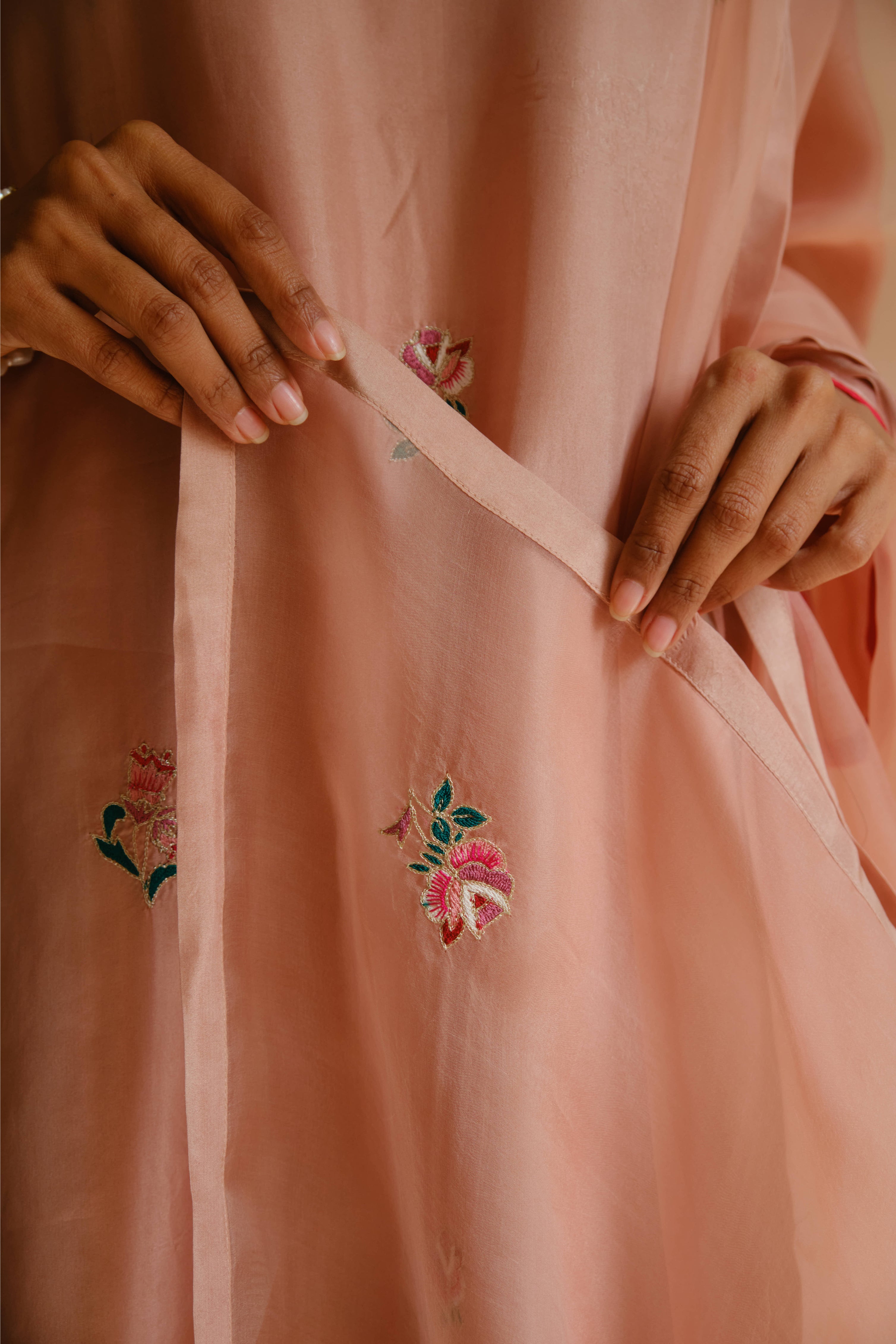 PERSIAN ROSE SILK SET