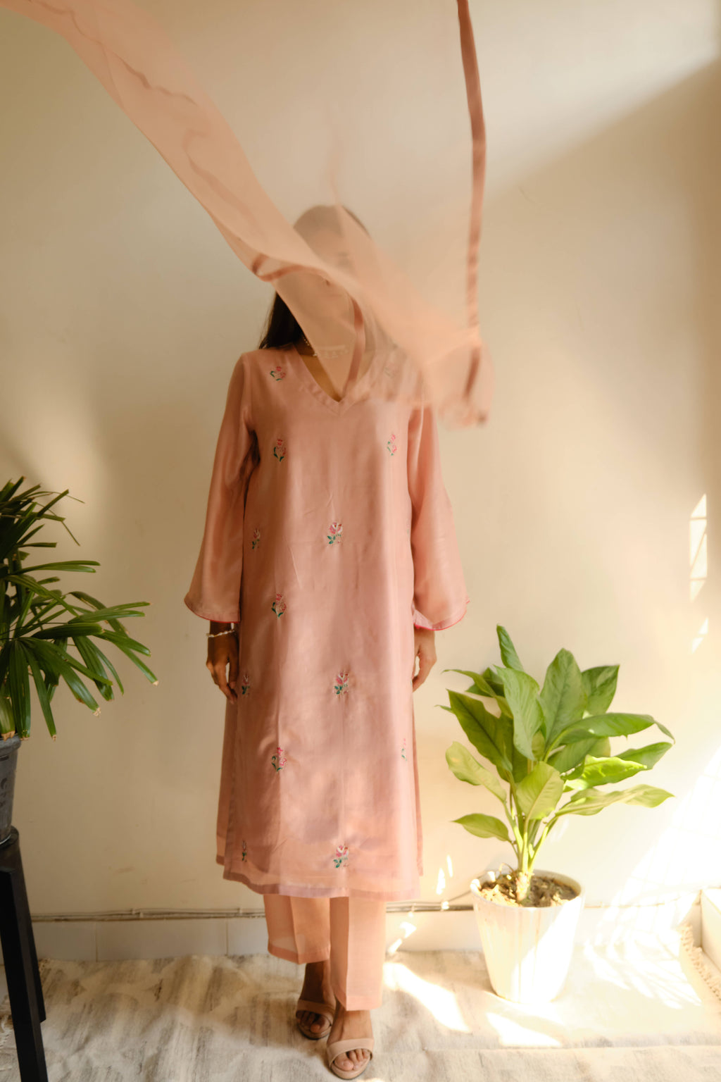 PERSIAN ROSE SILK SET