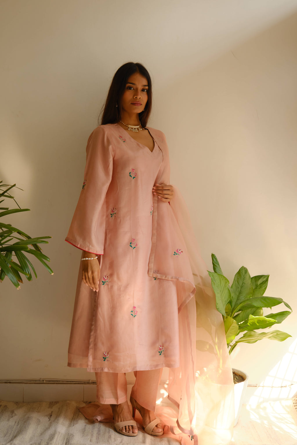 PERSIAN ROSE SILK SET