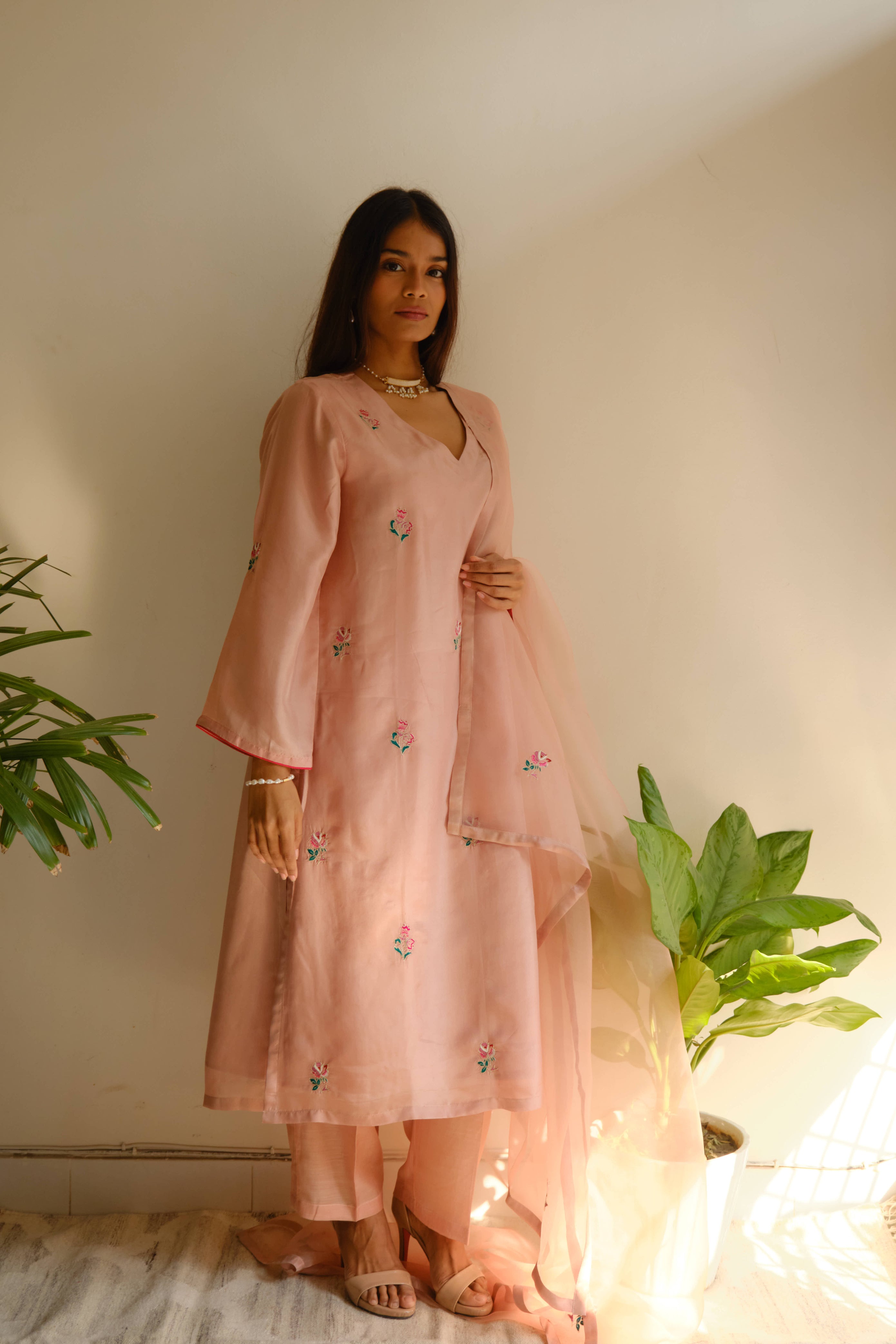 PERSIAN ROSE SILK SET