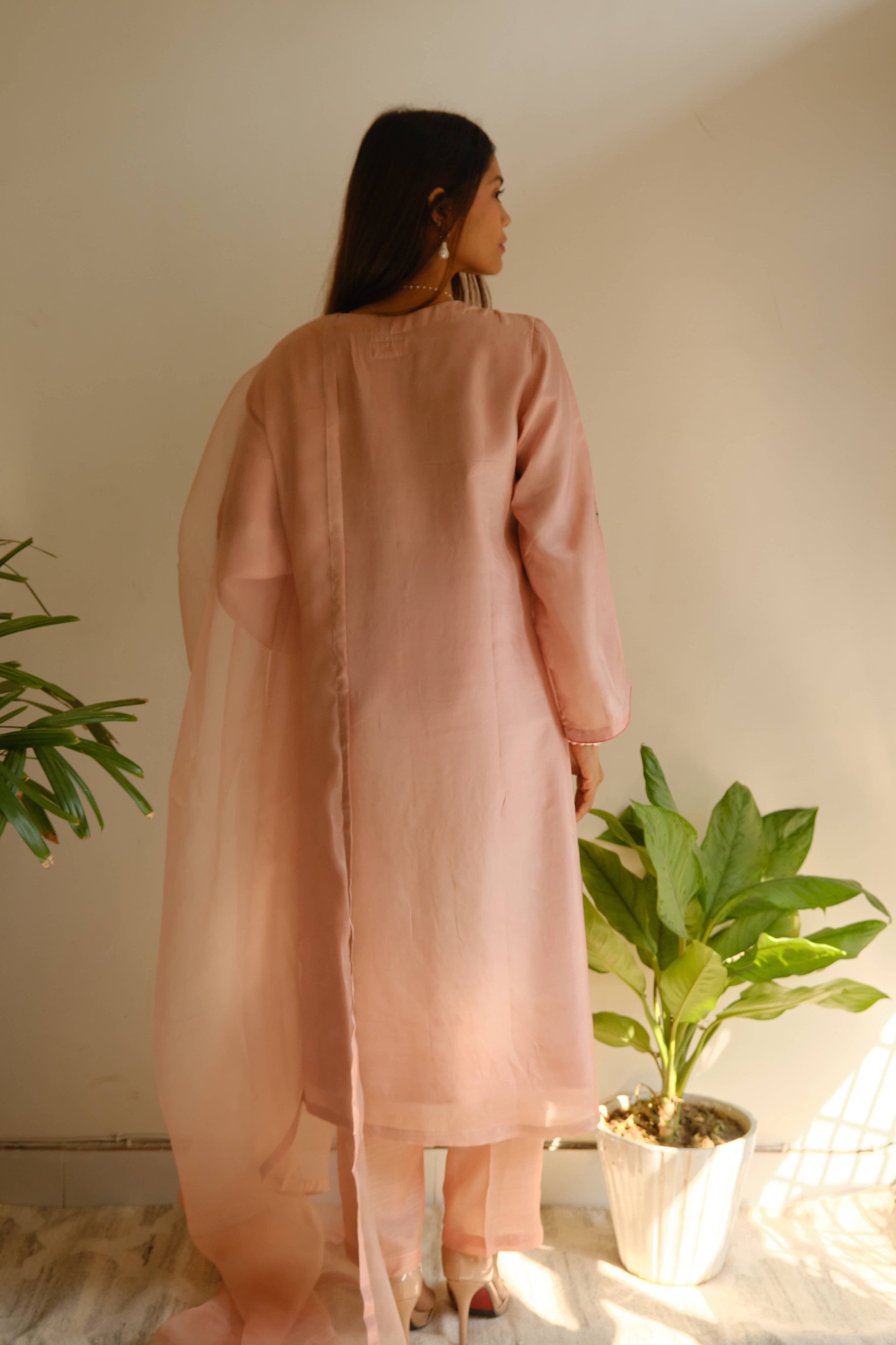 PERSIAN ROSE SILK SET