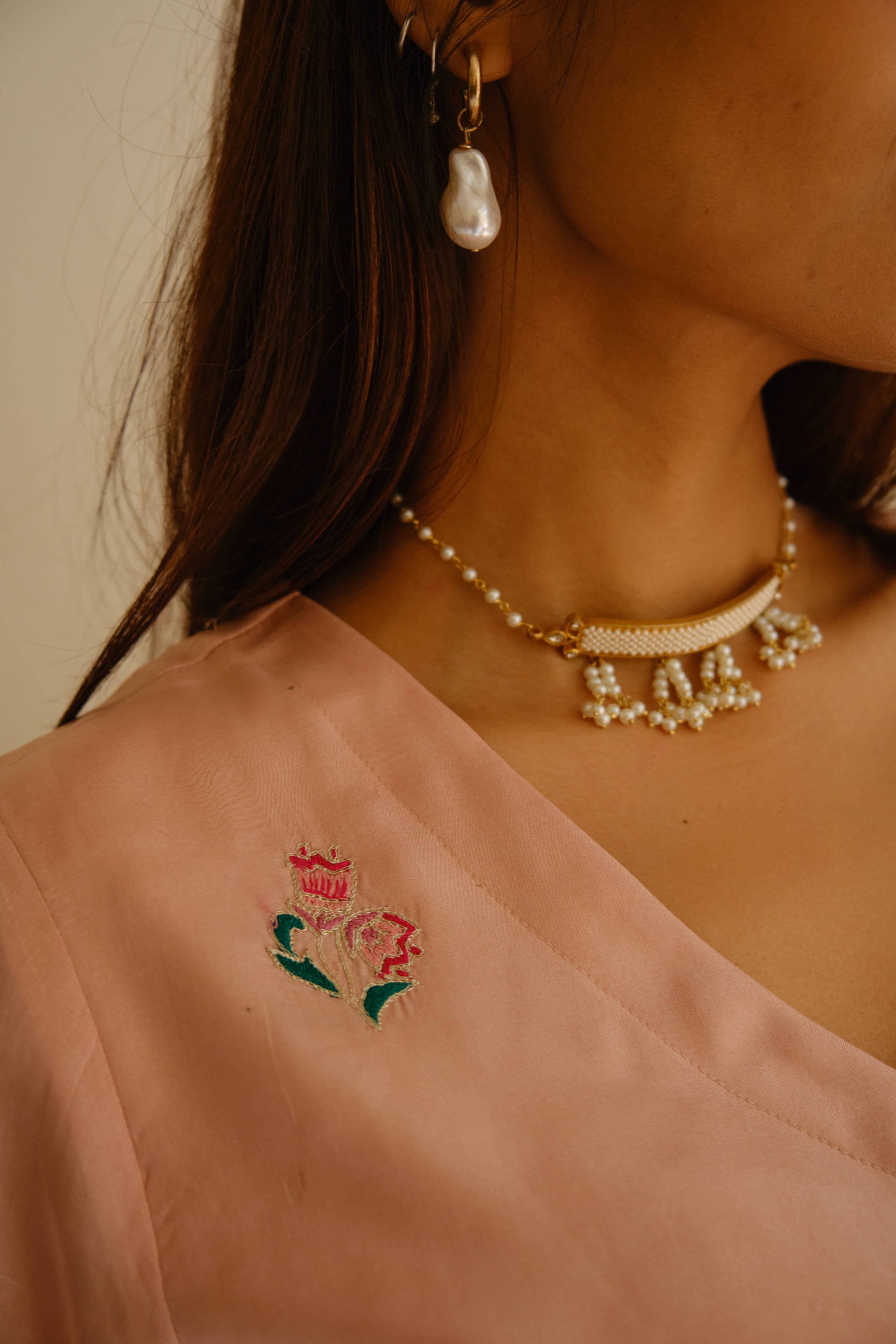 PERSIAN ROSE SILK SET