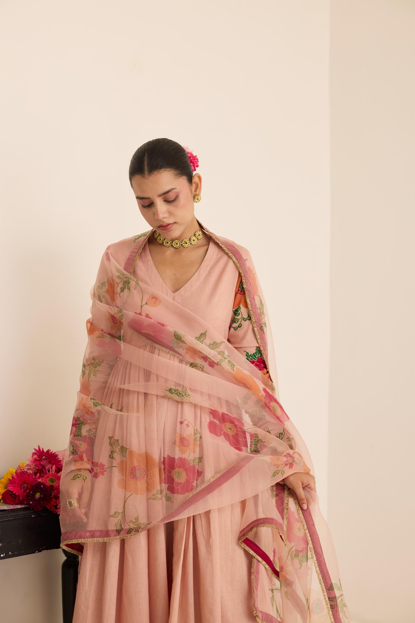 Salmon Anarkali