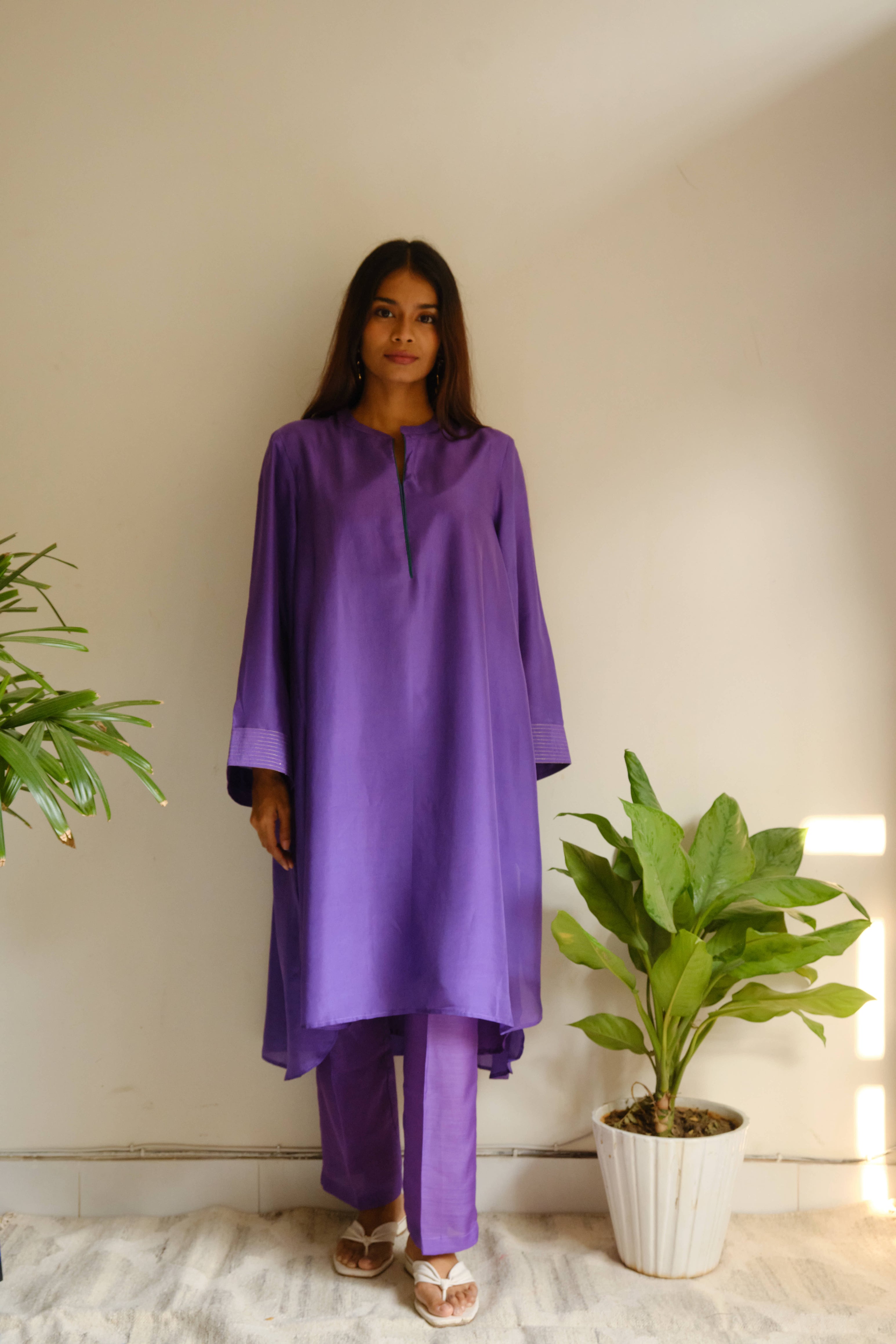 VIOLET SILK CO ORD