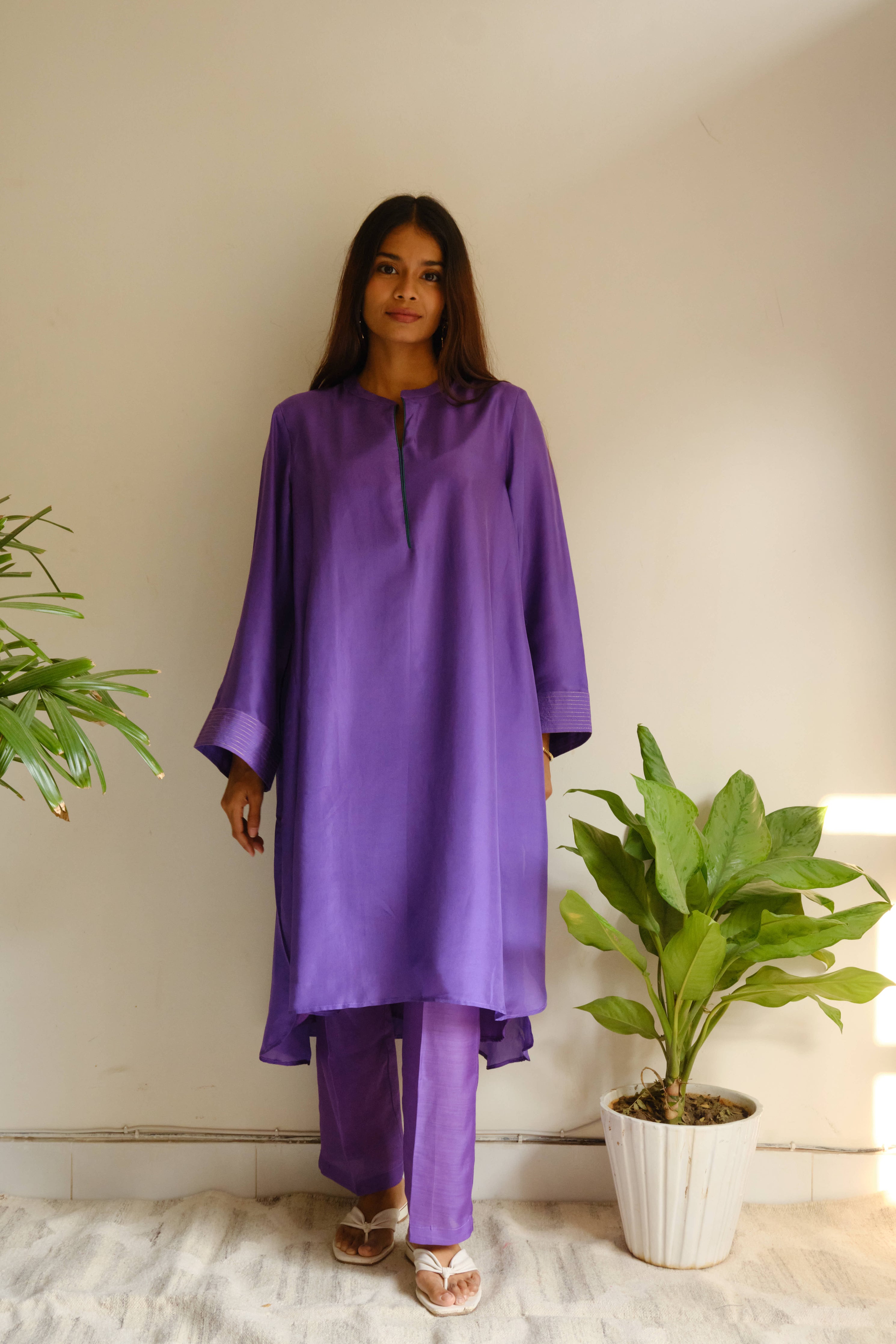 VIOLET SILK CO ORD