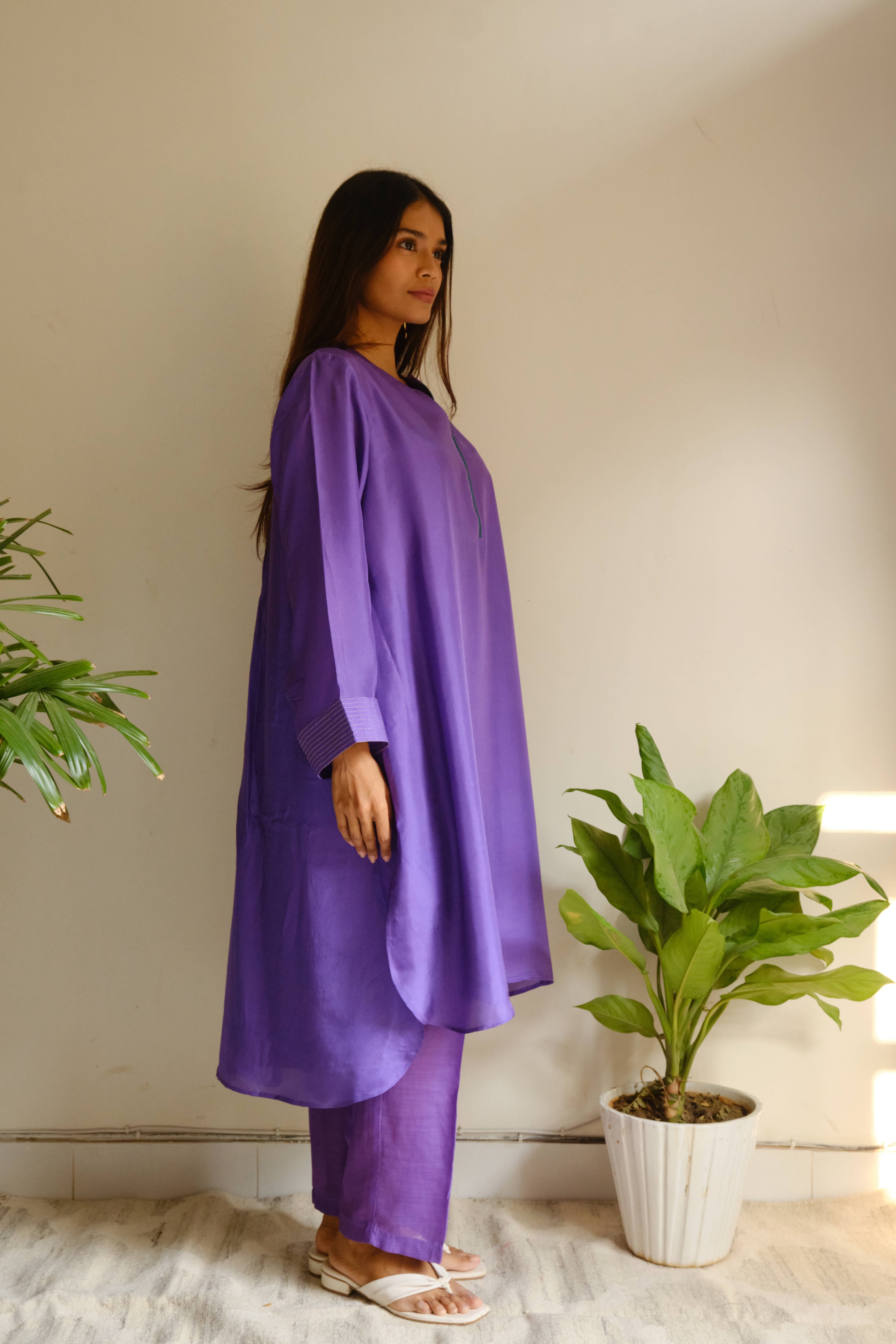 VIOLET SILK CO ORD